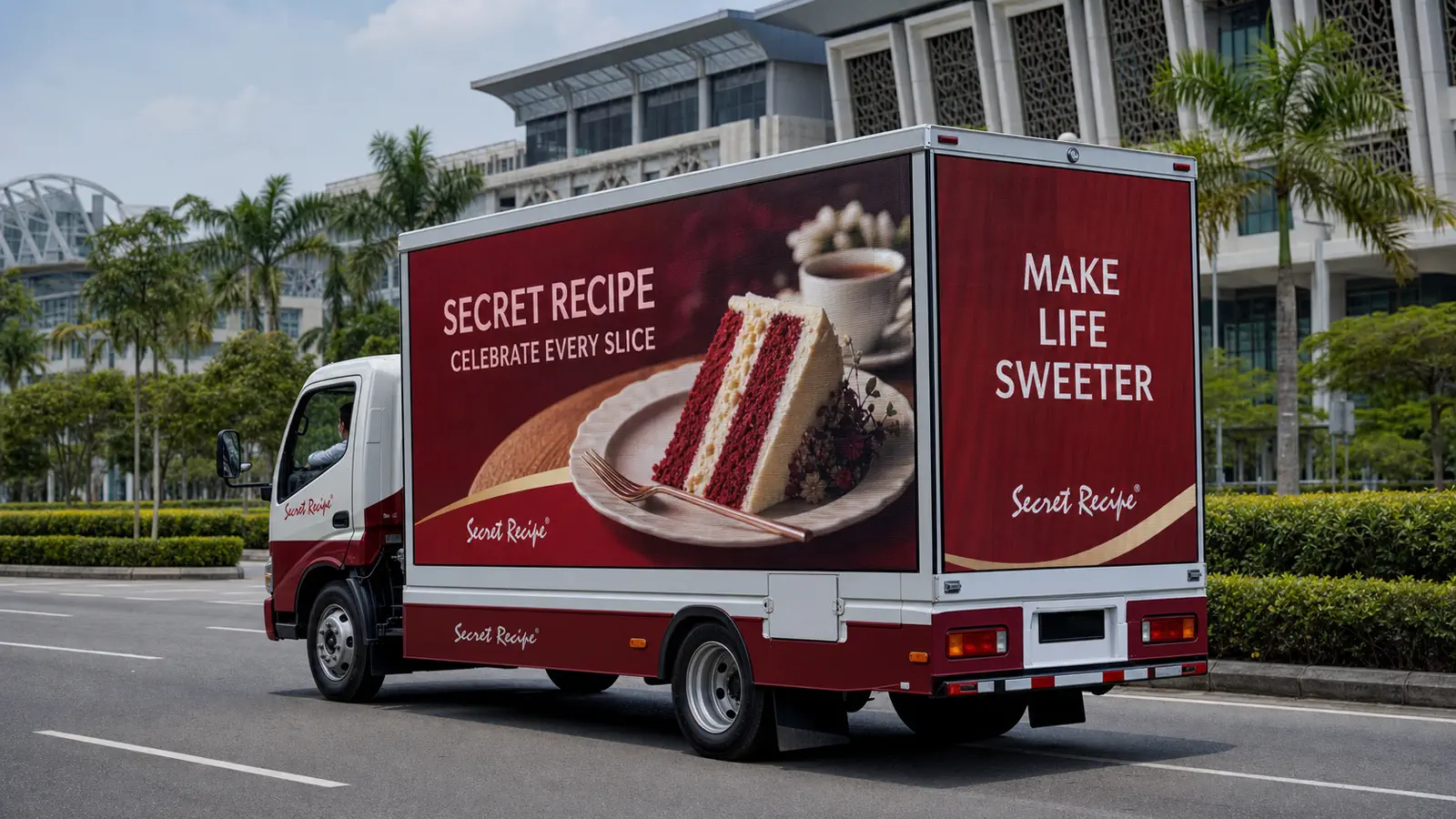 FMCG & Sampling Local Promotion Blitz activation format with a complete LED truck view