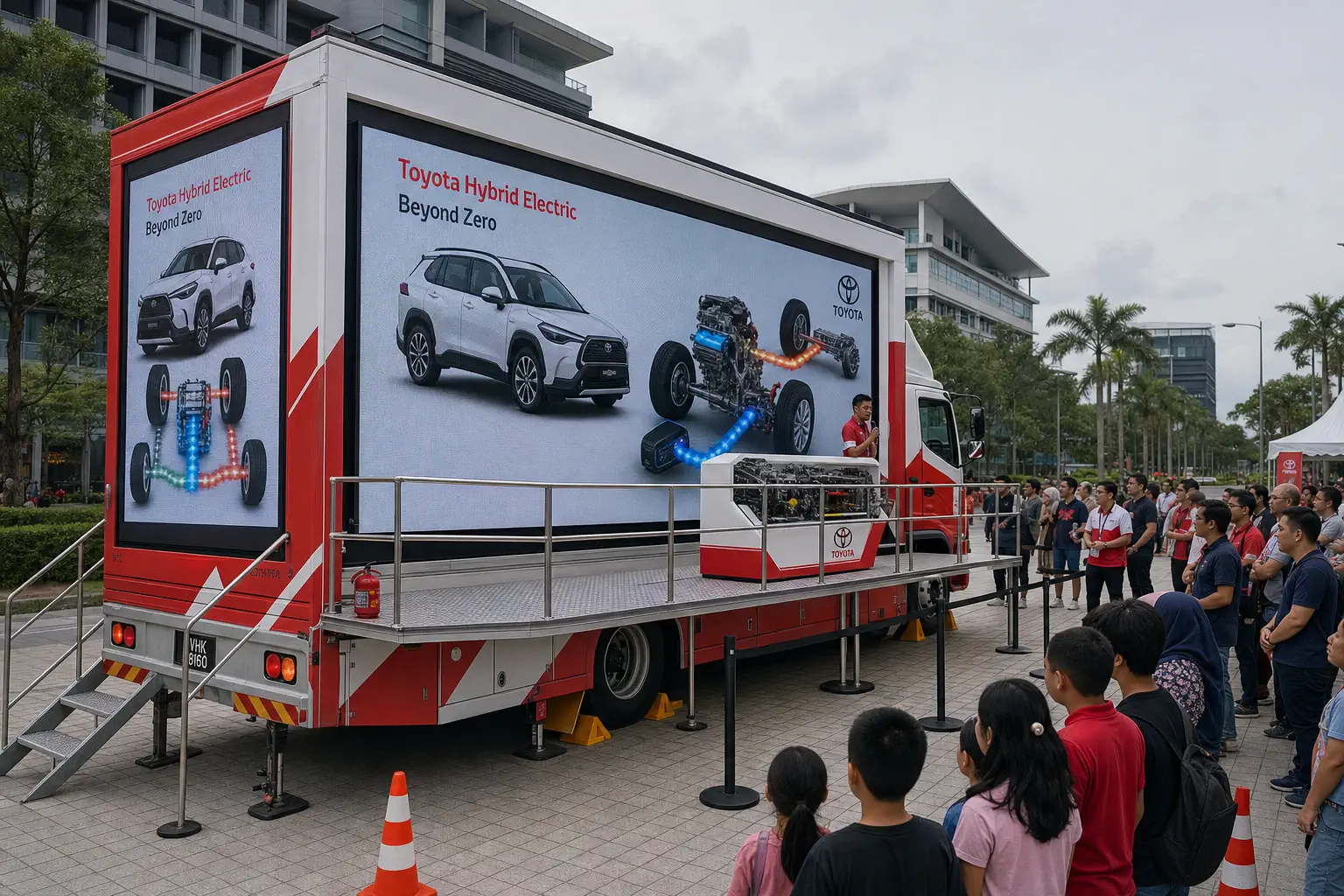 Truck Branding & Wrap rental activation in Shah Alam, Selangor, shown as a complete LED truck