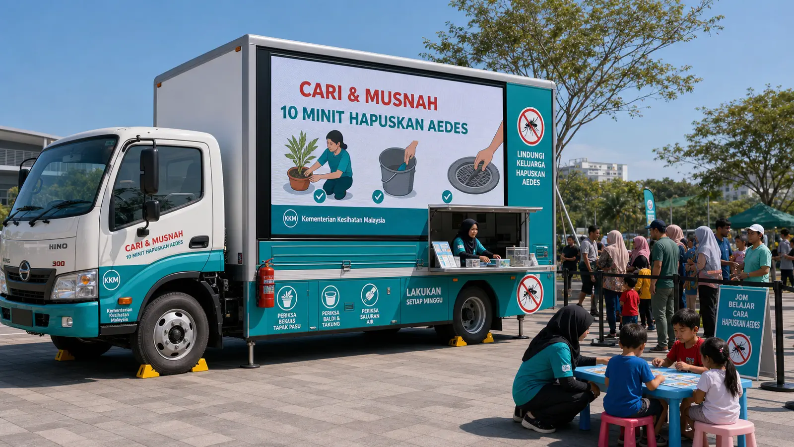 Government & Community Premium Product Showcase activation format with a complete LED truck view