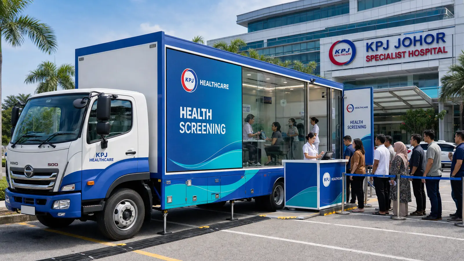 Sports & Fan Zone Sampling & Demonstration activation format with a complete LED truck view