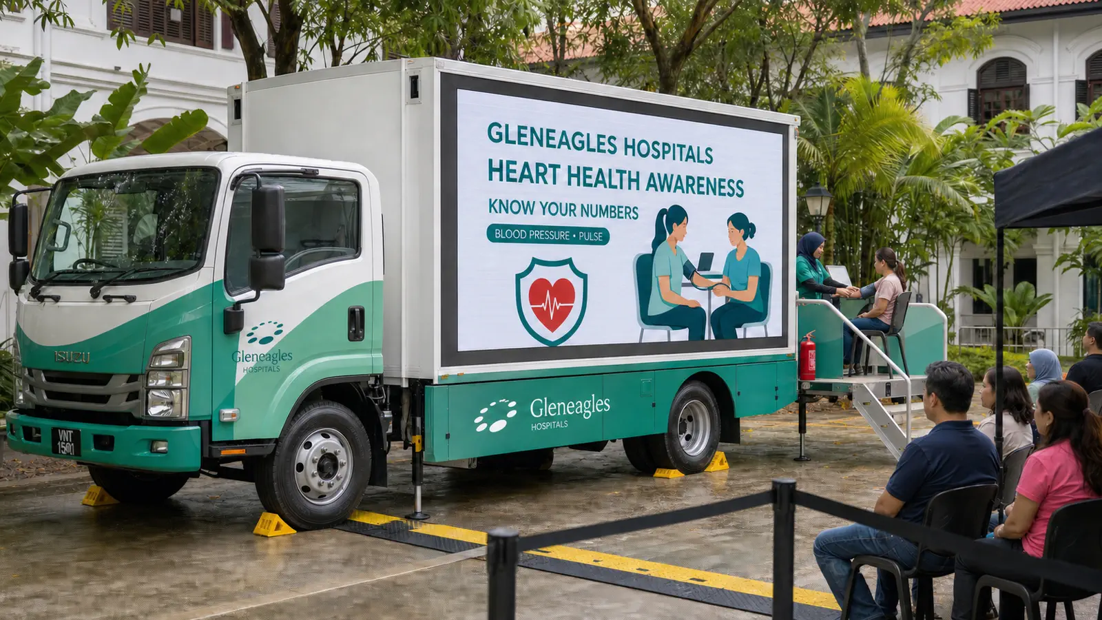Tourism & Destination Launch Day Activation activation format with a complete LED truck view