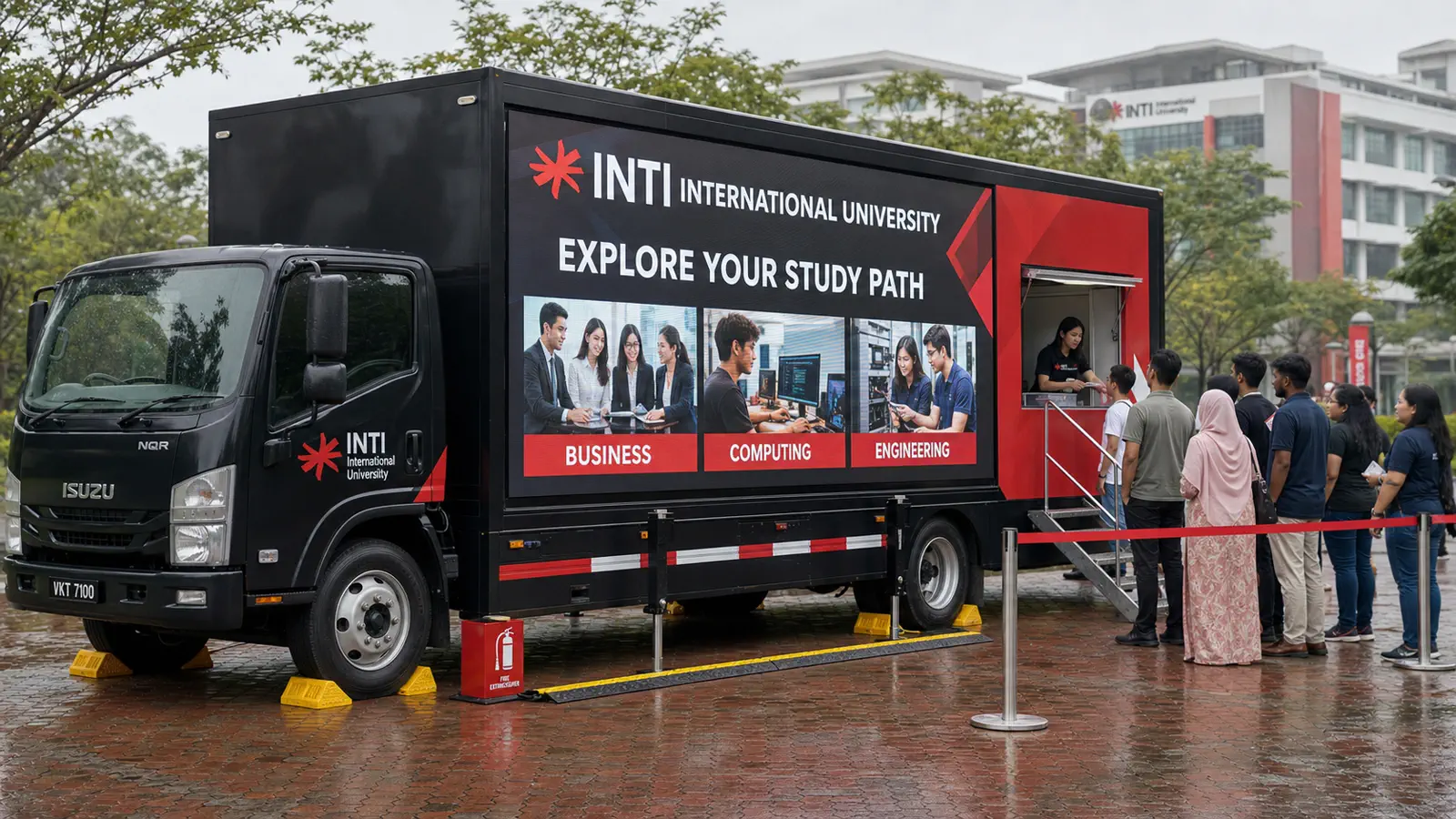 Entertainment Local Promotion Blitz activation format with a complete LED truck view