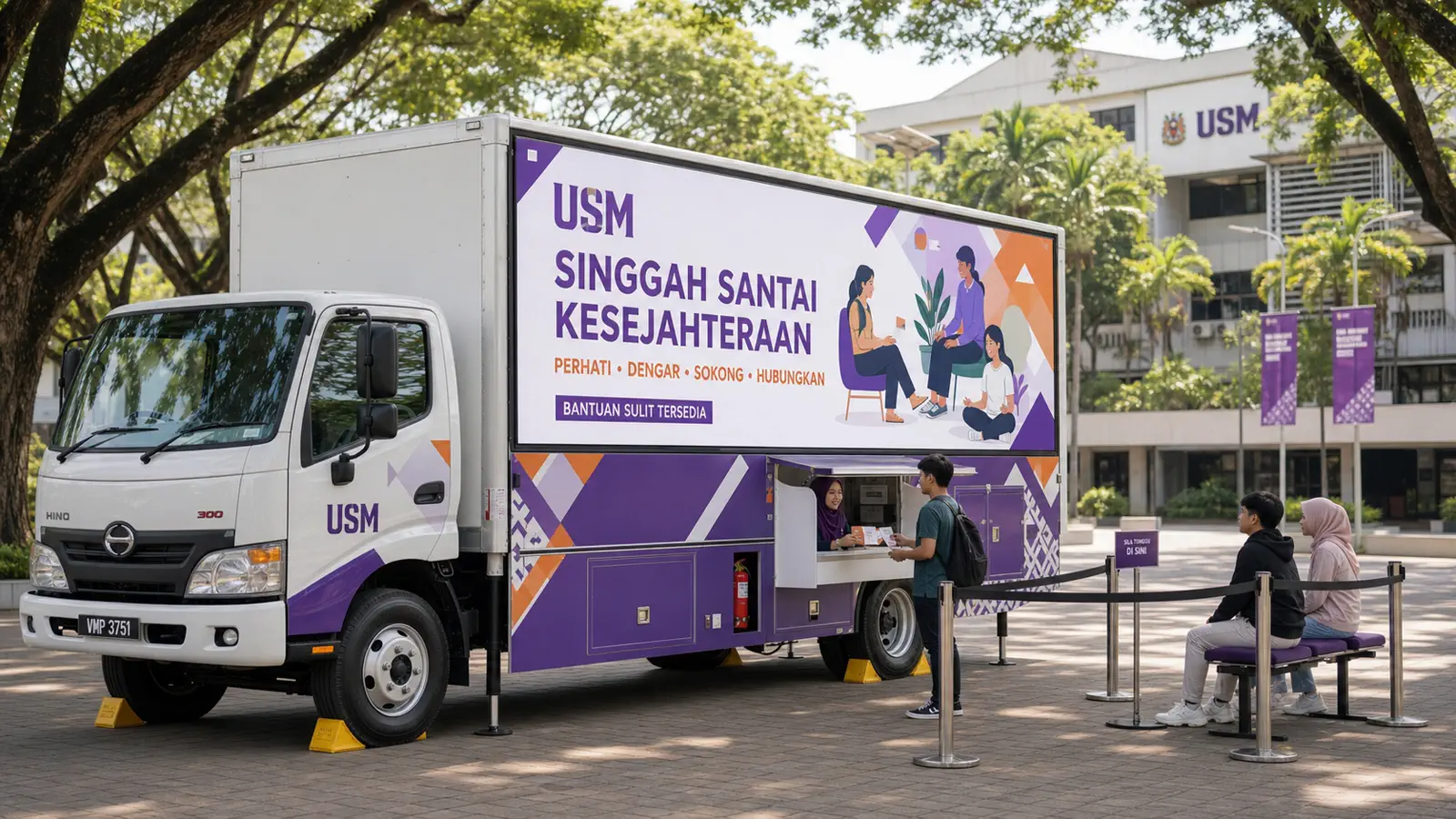 Entertainment Event Entrance Takeover activation format with a complete LED truck view