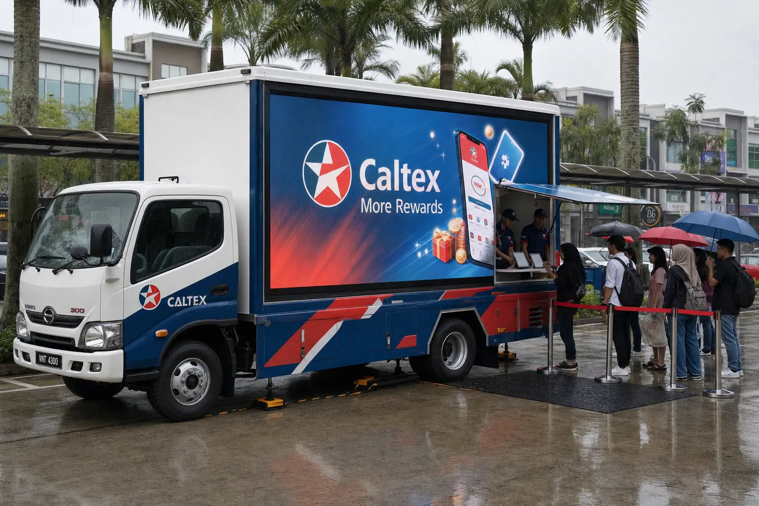 Government & Community Multi-Stop Roadshow activation format with a complete LED truck view