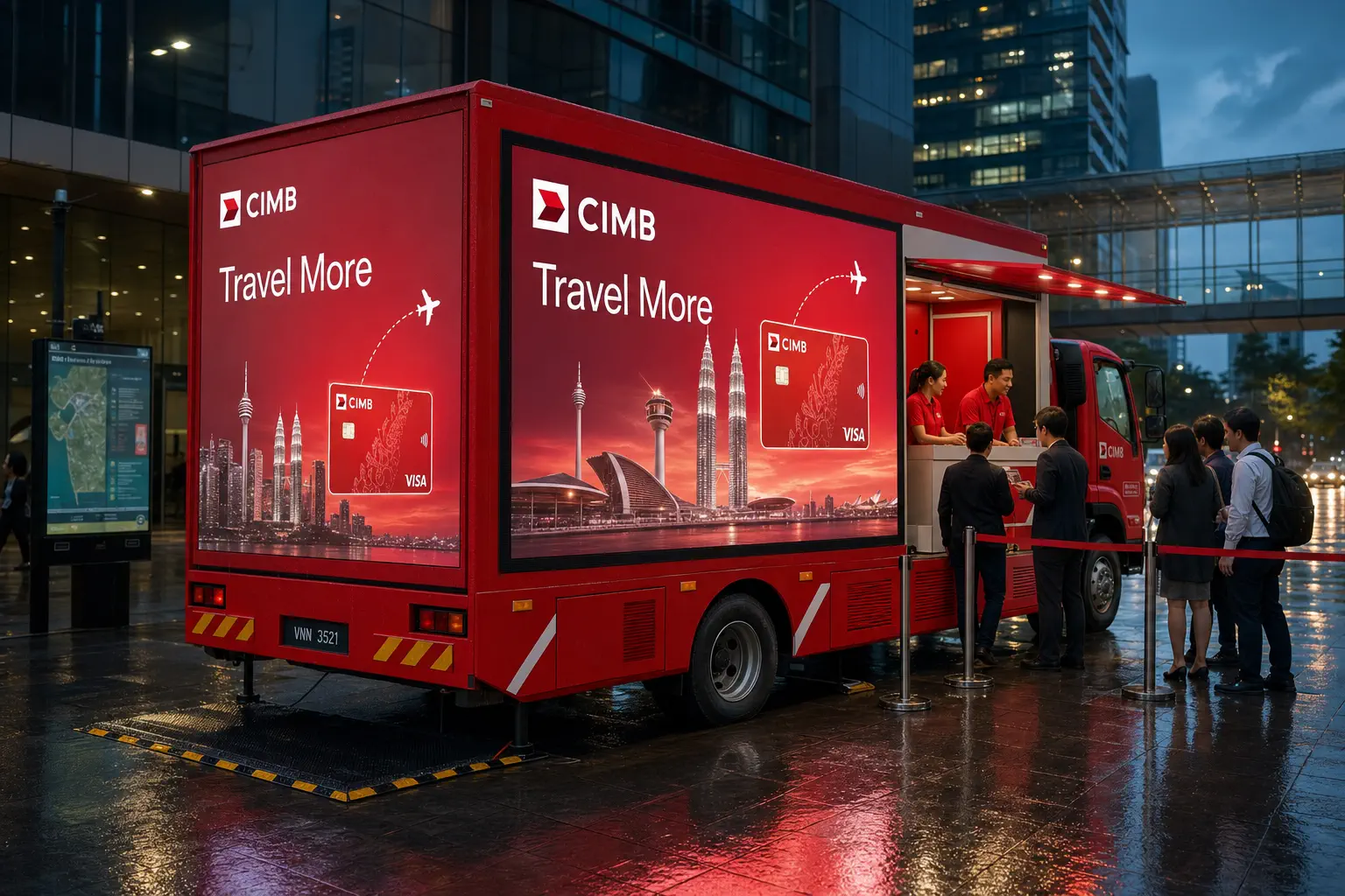 Retail & Mall Multi-Stop Roadshow activation format with a complete LED truck view