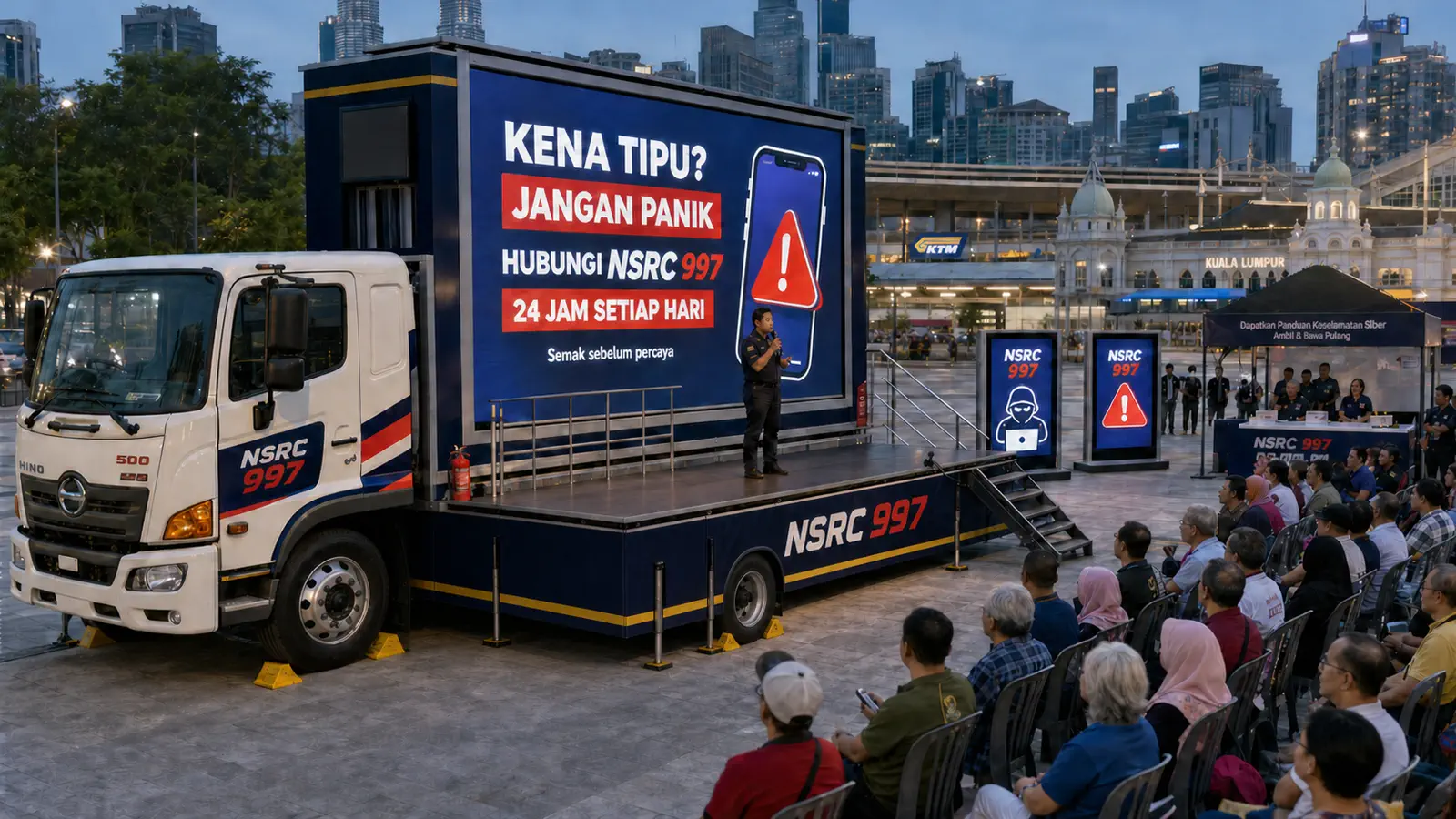Government & Community Local Promotion Blitz activation format with a complete LED truck view