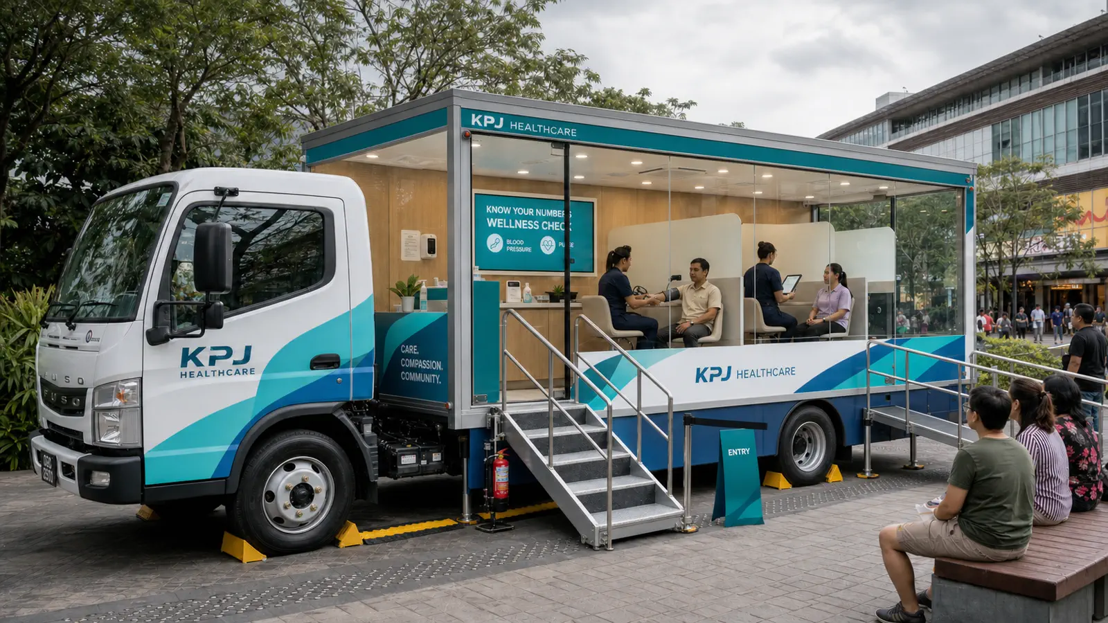 Tourism & Destination City Awareness Route activation format with a complete LED truck view