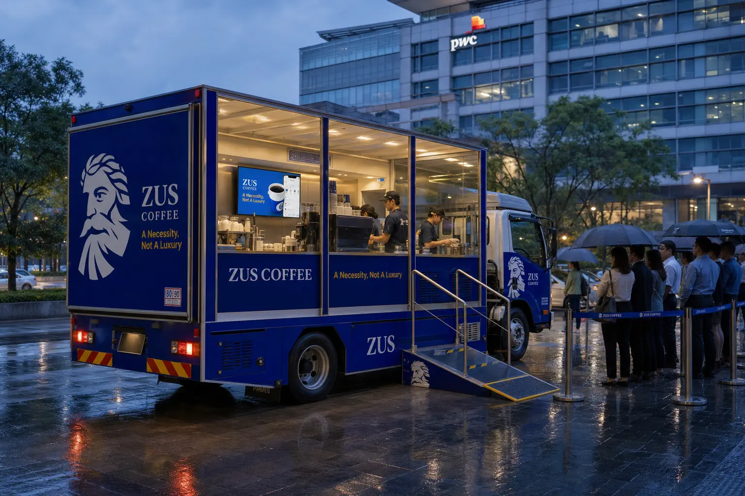 Retail & Mall Mobile Showroom Tour activation format with a complete LED truck view