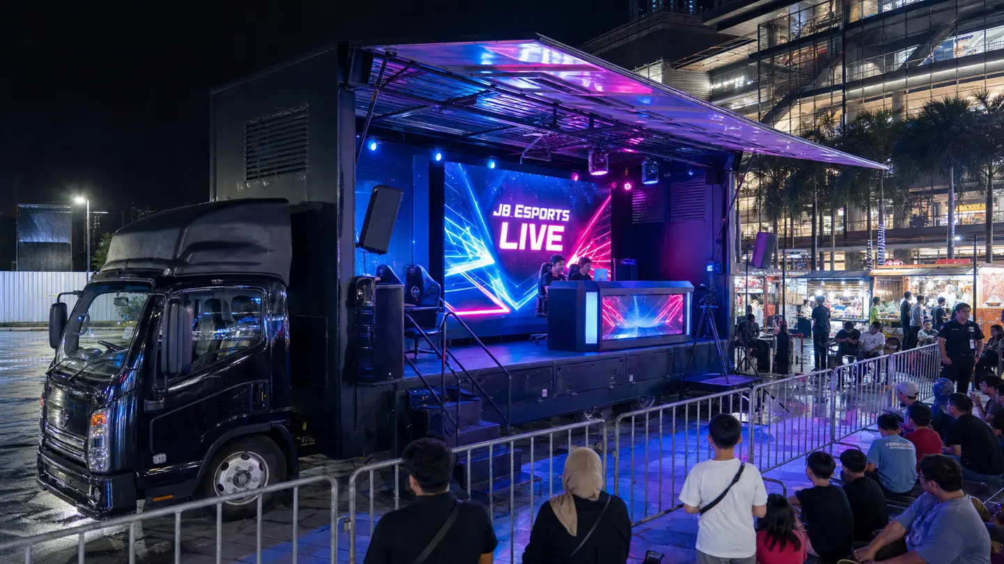 Esports mobile LED stage rental concept in Johor Bahru